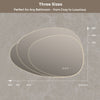 Illuminated Bathroom Mirror with LED Lights Wall Mounted Demister Touch Sensor