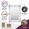 60x80cm Bevelled French Style Living Room Wall Mirror Gold - Rennes