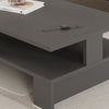 MANSU Modern Coffee Table with Open Storage Shelf – Rectangular Living Room Tabl