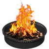 Fire Pit Ring 36-inch Heavy Duty Painted Steel Fire Pit Wood Burning Outdoor