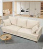 3/4 Seater Corduroy Sofa Jumbo Cord Modern Sofa Couch Seats with 2 Pillows Soft