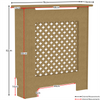 White Radiator Cover MDF Small Large Modern Wood Slat Grill Cabinet Furniture