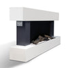50"LED Fireplace White Surround Suite Wall/Stand Wide Electric Fire 7Color Frame