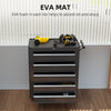 5-Drawer Tool Chest Steel Lockable Tool Storage Cabinet with Wheels