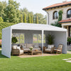 6m x 3m Garden Gazebo Marquee Canopy Party Tent Canopy Patio White