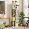 4-Tier Rotating Bookshelf, Bookshelf Tower, Freestanding Book Storage Rack
