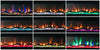 2025 Panoramic 3 Sided Electric LED Media Wall Fire - Grey Mantel Style 42 50 60