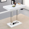 Caprice High Gloss Bar Table Rectangular In White