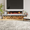 Electric Fireplace Panoramic Media Fire 40-72in Wall Insert LED Fireplace Heater