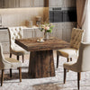 80cm Square Dining Table for 4, Farmhouse Small Kitchen Table for Dining Room