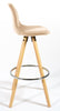 Bar Stools Kitchen Breakfast Chairs Dining Modern Wooden Velvet | Set of 2