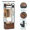 Freestanding Closet Organizer Small Clothes Rack with Drawers and Shelves