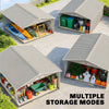 Garden Shed Storage Large Yard Store Sliding Door Metal Roof Tool Box