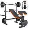 Foldable Dumbbell Bench Weight Training Fitness 7 Incline Adjustable Workout Gym
