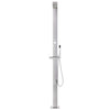 Garden Shower with Grey Base 225 cm Stainless Steel