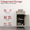 Priano Freestanding Bathroom Cabinet Unit Grey Vanity Cupboard Storage Unit