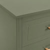 Dusk Sienna Vetiver Green & Gold Effect 6 Drawer Chest of Drawers RRP £499