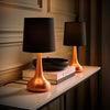 2 x Touch Table Lamps 34cm Dimmer Bedside Lights Living Room Reading Small Lamp