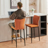 Set of 2/4/6 Bar Stools Velvet Breakfast Bar Chairs Kitchen Office Restaurant