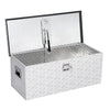 30x15x14" Truck Bed Tool Box Aluminum ToolBox Storage W/ Side Handle Lock & Keys