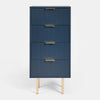 OHS Ribbed Bedside Table Cabinet 3/4/5/6 Draw Nightstand Side Board