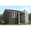 10x8FT Steel Apex Garden Shed Tool Equipment Organize W/Window Door Anthracite