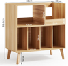 Large Record Stand with Storage, Record Player Stand with Shelf, Vinyl Record Ho