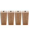 4pcs Square Wood Furniture Legs Level Straight Stand Feet for Low Table Chair UK