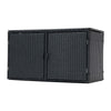 400 Litre PE Wicker Shed Waterproof Outdoor Garden Storage Box Furniture Utility