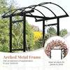 COSTWAY Outdoor Porch Swing with Stand and 2 Trellises for Adults