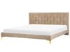 Velvet EU Super King Size Bed Taupe LIMOUX
