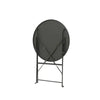 2 Seater Folding Steel Bistro Garden Furniture Set - Anthracite