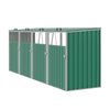 Large 4 Sheds Steel Outdoor Garden Wheelie Bin Store Storage for 4 Wheelie Bins