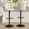 2X Linen Bar Stools Kitchen Counter Island Breakfast Dining Chairs Padded Seat
