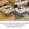 Coffee Table with Drawer Side Table High Gloss White Stone Living Room Furniture