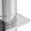 Chimney Extension Silver 35 x 35 x 132 cm Stainless steel