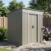 4x6 FT Garden Shed Glitter Storage Shed Waterproof with Foundation Kit and Vents