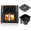 Air Fryer 10L with Easy-View Window, Touch Controls, Nonstick, 6 Function
