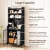 Kitchen Pantry Storage Cabinet 192 CM Tall Freestanding Metal Coffee Bar