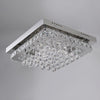 Crystal LED Modern Ceiling Chandelier Lamp Pendant Light Flush Mount Living Room