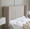 Dusk Madison Stone Grey Linen Look Double Ottoman Storage Bed RRP £899