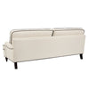 Dusk Hampshire Cream Linen & Black 3 Seater Sofa RRP £999