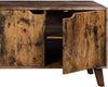 Industrial Rustic TV Cabinet Media Stand Unit w/ 2 Doors & 2 Adjustable Shelves