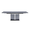Belmonte High Gloss Extending Dining Table Large In Grey