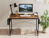 100x50cm Vintage Computer Desk with Storage Bag Writing Study Workstation Home