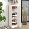 Modern Wooden Narrow 1 Door Hallway Shoe Storage Cabinet Unit Organiser Wood