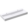 Bathroom Wash Basin Sink Vanity Stone Countertop + 2 Tap Hole Large 1200x460mm