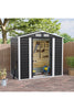 Metal Garden Shed 7 x 4ft Garden Storage Shed Warehouse With Floor Foundation UK