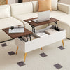 Lift Top Coffee Table Modern Center Table w/Storage Compartments-Walnut