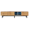 Modern 175cm TV Stand Unit with LED Lights & 3 Storage Cabinets for up to 70" TV